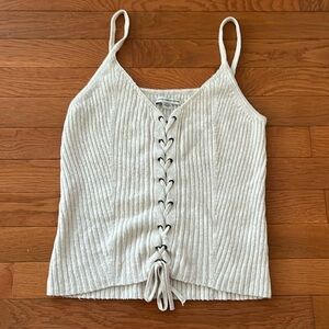 American Eagle lace front sweater tank